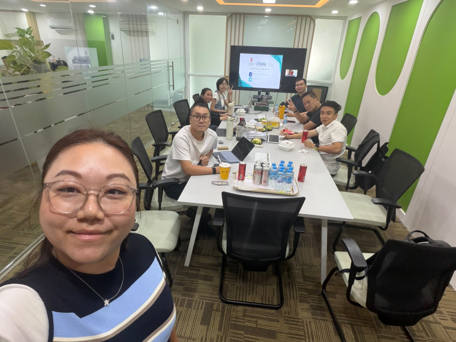 EO Vietnam members gathered at Gabrielle Loo's Far East Foam for the dementia talk
