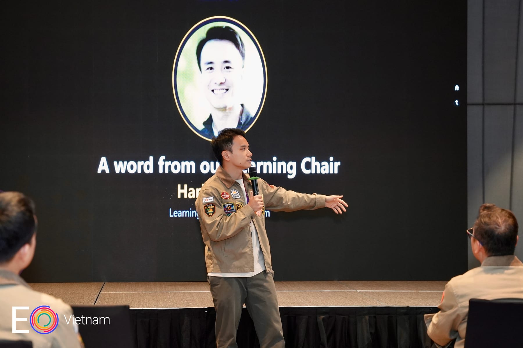 Harley Trung introducing Charles Vogl