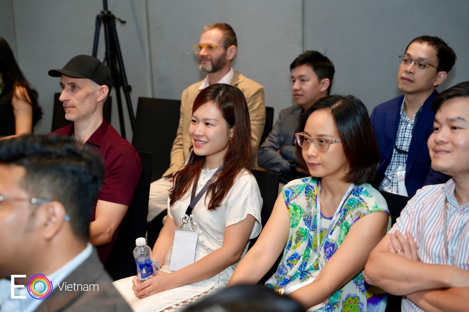 An attendee paying close attention